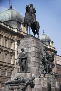 Poland, Krakow, Grunwald Monument by Marian Konieczny original by Antoni Wiwulski was destroyed in