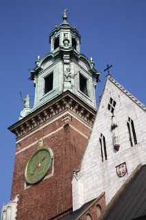 Poland, Krakow, Wawel Cathedral exterior.