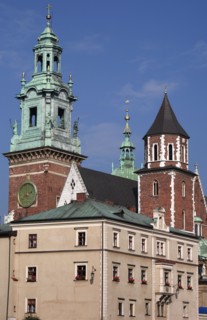 Poland, Krakow, Exterior of Wawel Cathedral.