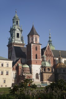 Poland, Krakow, Wawel Cathedral exterior.