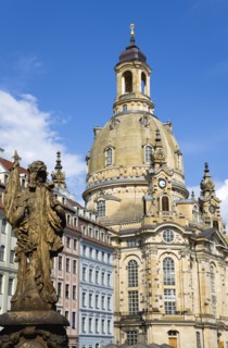 GERMANY, Saxony, Dresden, The restored Baroque church of Frauenkirch Church of Our Lady and
