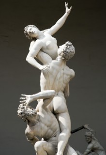 ITALY; Tuscany; Florence; Copy of the 16th century Rape of The Sabine Women by Giambologna in the