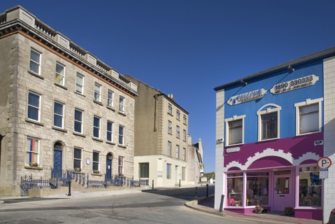 IRELAND, COunty Monaghan, Monaghan Town, Monaghan County Museum on left was established by Monaghan