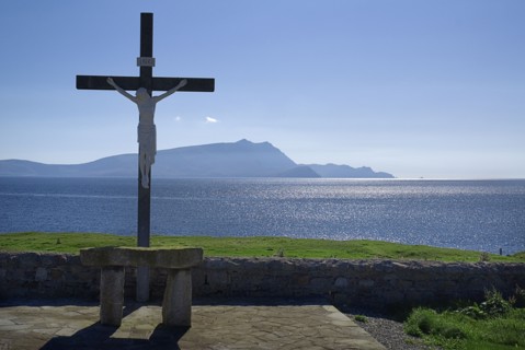 IRELAND, County Mayo, Mullet Peninsula, View from Blacksod Point, most southerly point on the