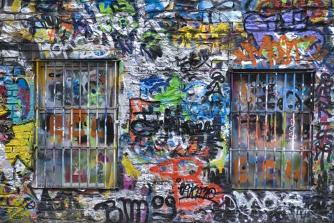 IRELAND, County Dublin, Dublin City, Windmill Lane, Graffiti, the studio in this street was used by