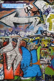 IRELAND, County Dublin, Dublin City, Windmill Lane, Graffiti, the studio in this street was used by