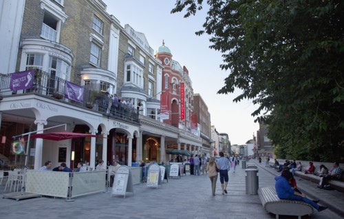 England, East Sussex, Brighton, New Road, Exterior or the Theatre Royal at night.