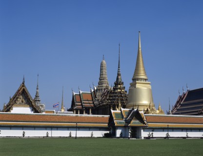 Thailand, Bangkok, Wat Phra Kaeo Grand Palace.