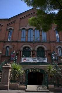 Ireland, North, Belfast, Botanic Avenue, Entrance to the Empire Music Hall bar and comedy club, a