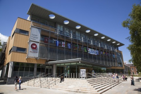 Ireland, North, Belfast, University Road, Exterior of the Queens University Students Union building