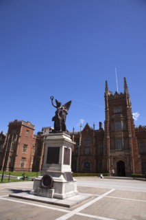 Ireland, Northern, Belfast, Queens Quarter, Queens University main building, designed by architect