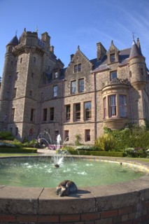Ireland, North, County Antrim, Belfast Castle with ornate gardens and grounds over looking the city