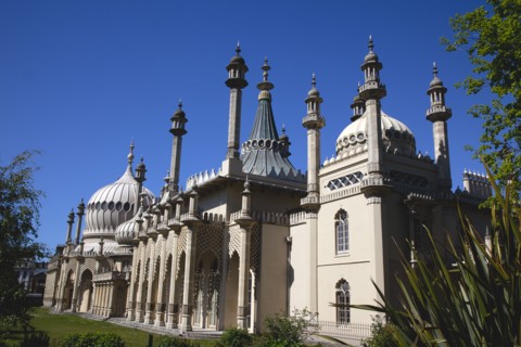 England, East Sussex, Brighton, The Royal Pavilion, 19th century retreat for the then Prince