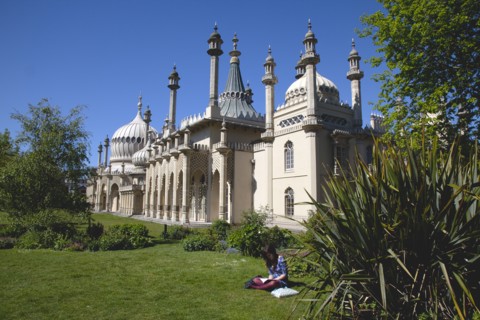 England, East Sussex, Brighton, The Royal Pavilion, 19th century retreat for the then Prince