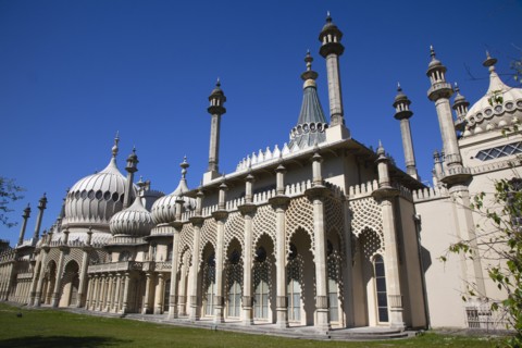 England, East Sussex, Brighton, The Royal Pavilion, 19th century retreat for the then Prince