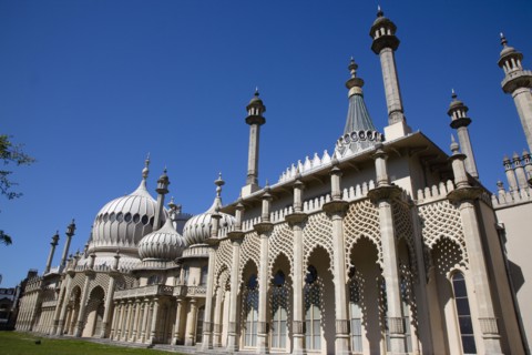England, East Sussex, Brighton, The Royal Pavilion, 19th century retreat for the then Prince