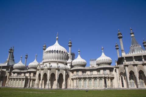 England, East Sussex, Brighton, The Royal Pavilion, 19th century retreat for the then Prince