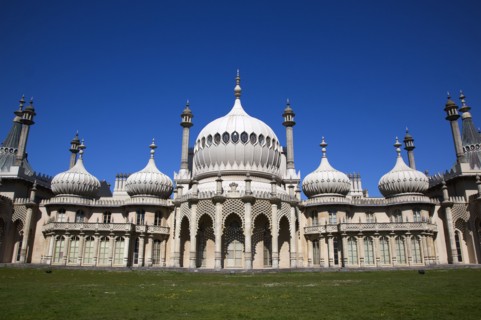 England, East Sussex, Brighton, The Royal Pavilion, 19th century retreat for the then Prince