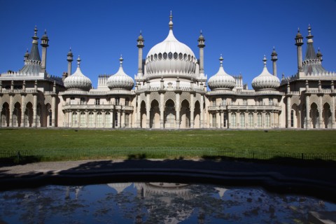 England, East Sussex, Brighton, The Royal Pavilion, 19th century retreat for the then Prince
