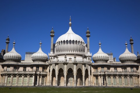 England, East Sussex, Brighton, The Royal Pavilion, 19th century retreat for the then Prince