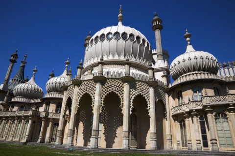England, East Sussex, Brighton, The Royal Pavilion, 19th century retreat for the then Prince