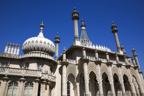 England, East Sussex, Brighton, The Royal Pavilion, 19th century retreat for the then Prince