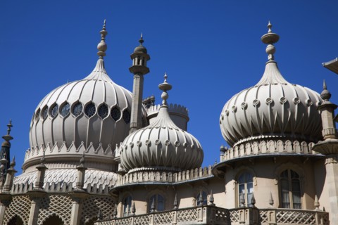 England, East Sussex, Brighton, The Royal Pavilion, 19th century retreat for the then Prince