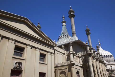 England, East Sussex, Brighton, The Royal Pavilion, 19th century retreat for the then Prince