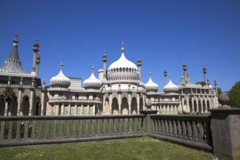 England, East Sussex, Brighton, The Royal Pavilion, 19th century retreat for the then Prince