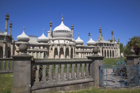 England, East Sussex, Brighton, The Royal Pavilion, 19th century retreat for the then Prince