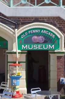 England, East Sussex, Brighton, Old Penny Arcade amusements on the promenade.