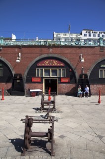 England, East Sussex, Brighton, Exterior of the fishing museum and art galleries under promenade