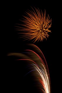 Colourful display of Pyrotechnics. England English UK United Kingdom GB Great Britain British