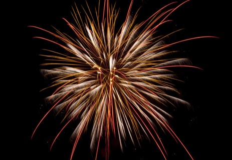 Colourful display of Pyrotechnics Shoreham Beach West Sussex England. England English UK United