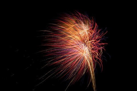 Colourful display of Pyrotechnics. England English UK United Kingdom GB Great Britain British