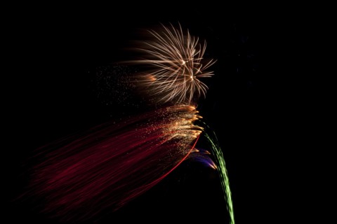 Colourful display of Pyrotechnics. England English UK United Kingdom GB Great Britain British