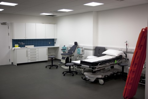 Dublin, County Dublin, Ireland. Ballsbridge Lansdowne Road Aviva Football stadium Medical room and
