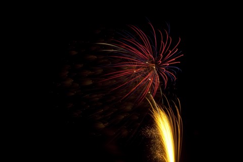 Colourful display of Pyrotechnics. England English UK United Kingdom GB Great Britain British