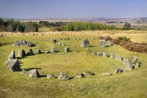 Beaghmore, County Tyrone, Ireland. Stone Circles complex of early Bronze Age megalithic features
