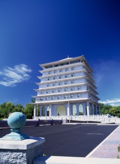Niagara, Ontario, Canada. Great Gorge Adventure Area Cham Shan Buddhist Ten Thousand Buddha Temple