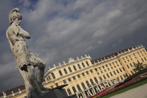 Vienna, Austria. Roman statue in the gardens of the Schonbrunn Palace Austria Austrian Vienna Wien