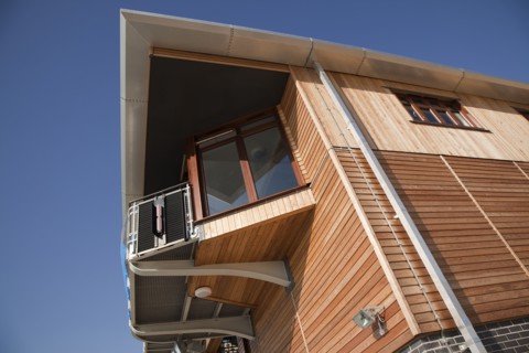Shoreham-by-Sea, West Sussex, England. Kingston Beach Newly constructed lifeboat house opposite the