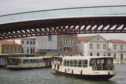 Venice, Veneto, Italy. Ponte di Calatrava Bridge Fourth bridge across the Grand Canal opened