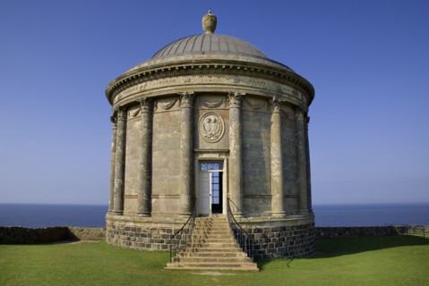 Mussenden Temple, County Derry, Ireland. Built as a library and modelled on the Temple of Vesta in