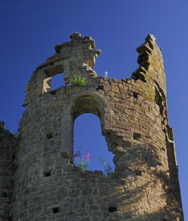 Belvedere House, County Westmeath, Ireland. A section of the Jealous Wall built by Robert Rochfort