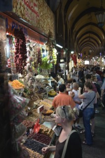 Istanbul, Turkey. Sultanahmet. The Spice Bazaar or Egyptian Bazaar one of the oldest bazaars in the