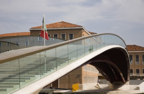 Venice, Veneto, Italy. Ponte di Calatrava Bridge Fourth bridge across the Grand Canal opened in
