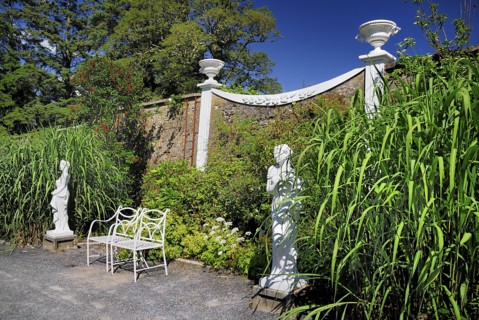 Belvedere House, County Westmeath, Ireland. Section of the restored gardens. Ireland Irish Eire