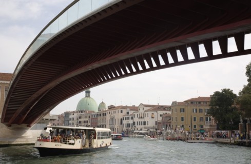 Venice, Veneto, Italy. Ponte di Calatrava Bridge Fourth bridge across the Grand Canal opened in