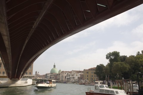 Venice, Veneto, Italy. Ponte di Calatrava Bridge Fourth bridge across the Grand Canal opened in